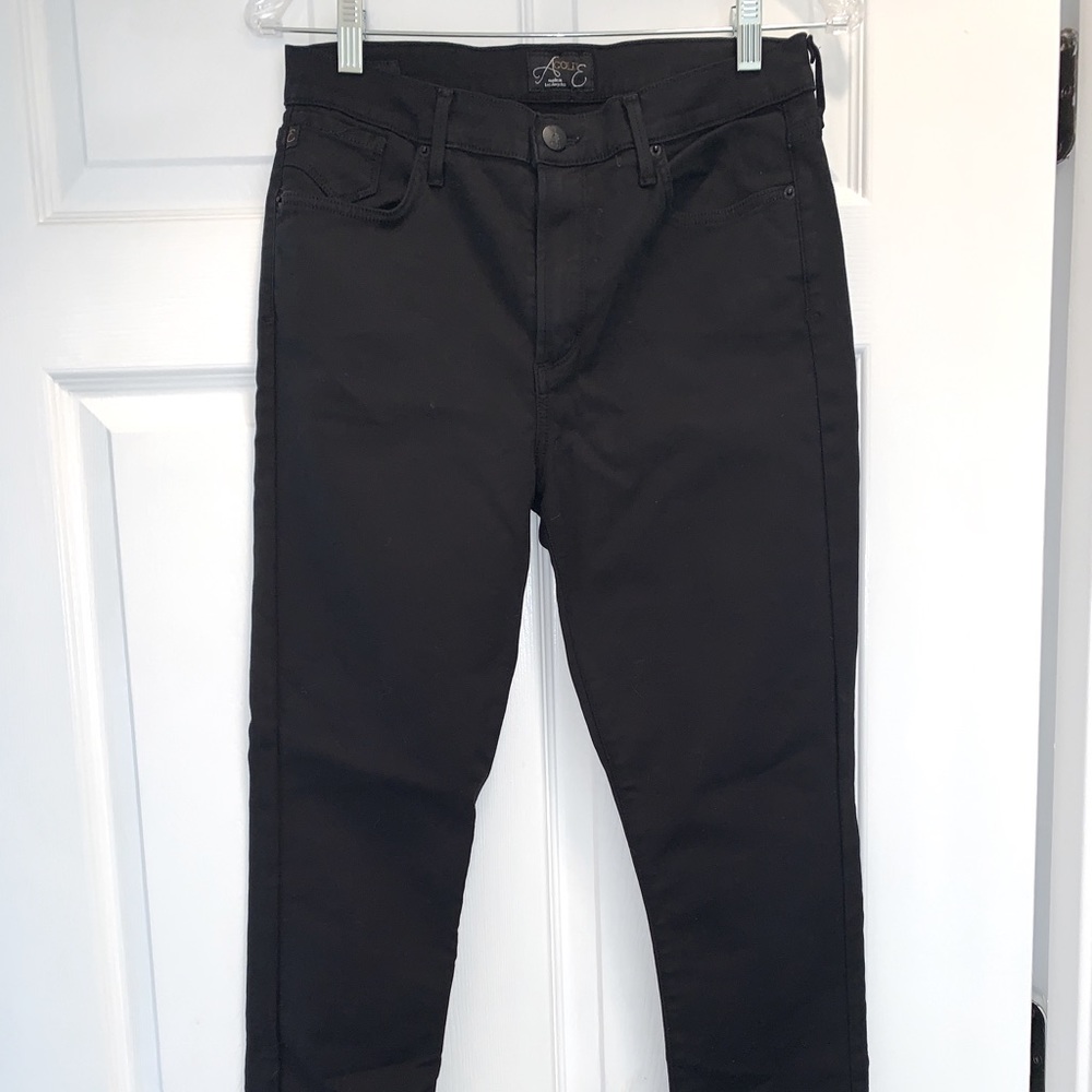 AGOLDE “Sophie” High-Waisted Black Skinny Jeans